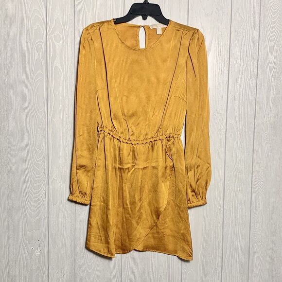 Michael Kors Marigold Long Sleeve Dress Large NWT - Picture 1 of 6